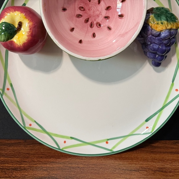 WORLD BAZAARS INC Fruit Serving Tray with Bowl - Picture 3 of 12